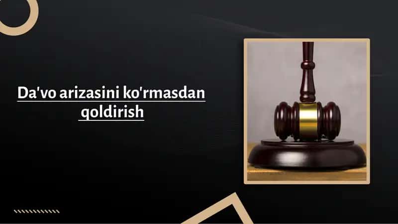 Da'vo arizasini ko'rmasdan qoldirish