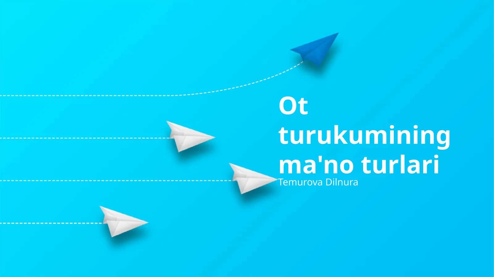 Ot turukumining ma'no turlari
