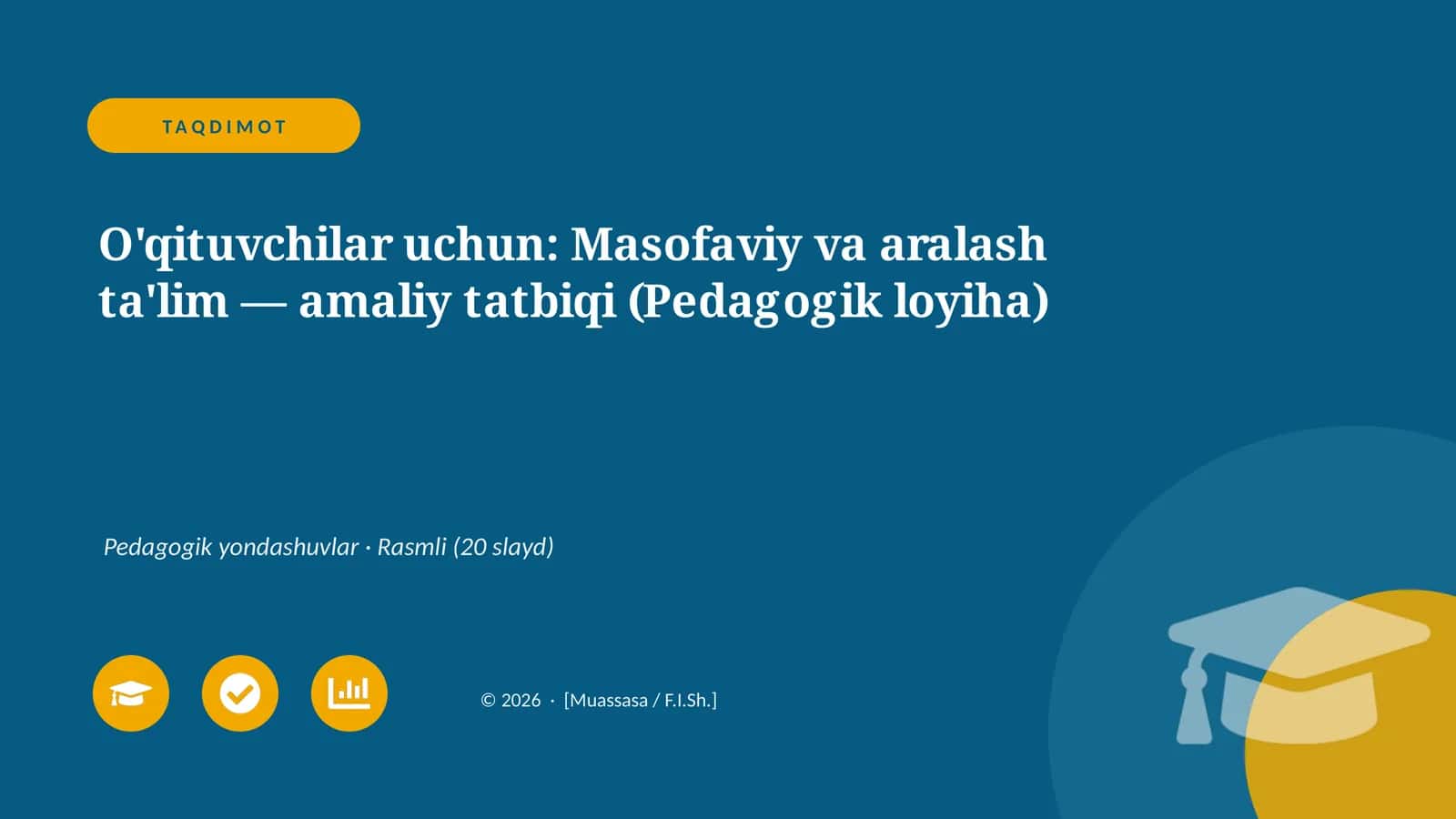 Masofaviy va aralash ta'lim