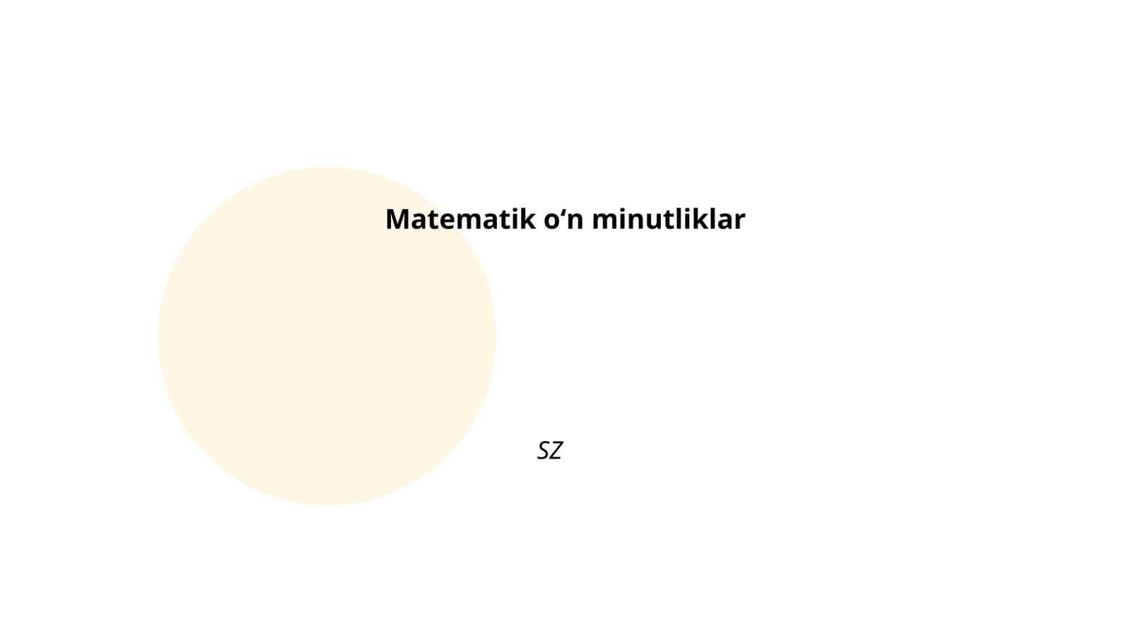 Matematik oʻn minutliklar