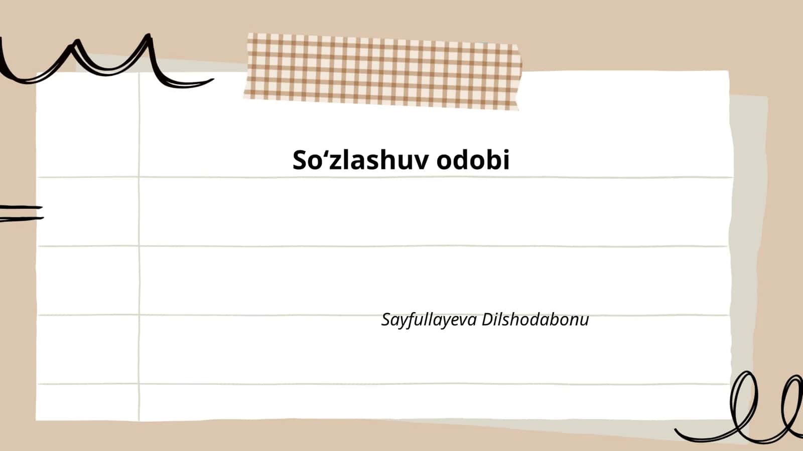 Soʻzlashuv odobi