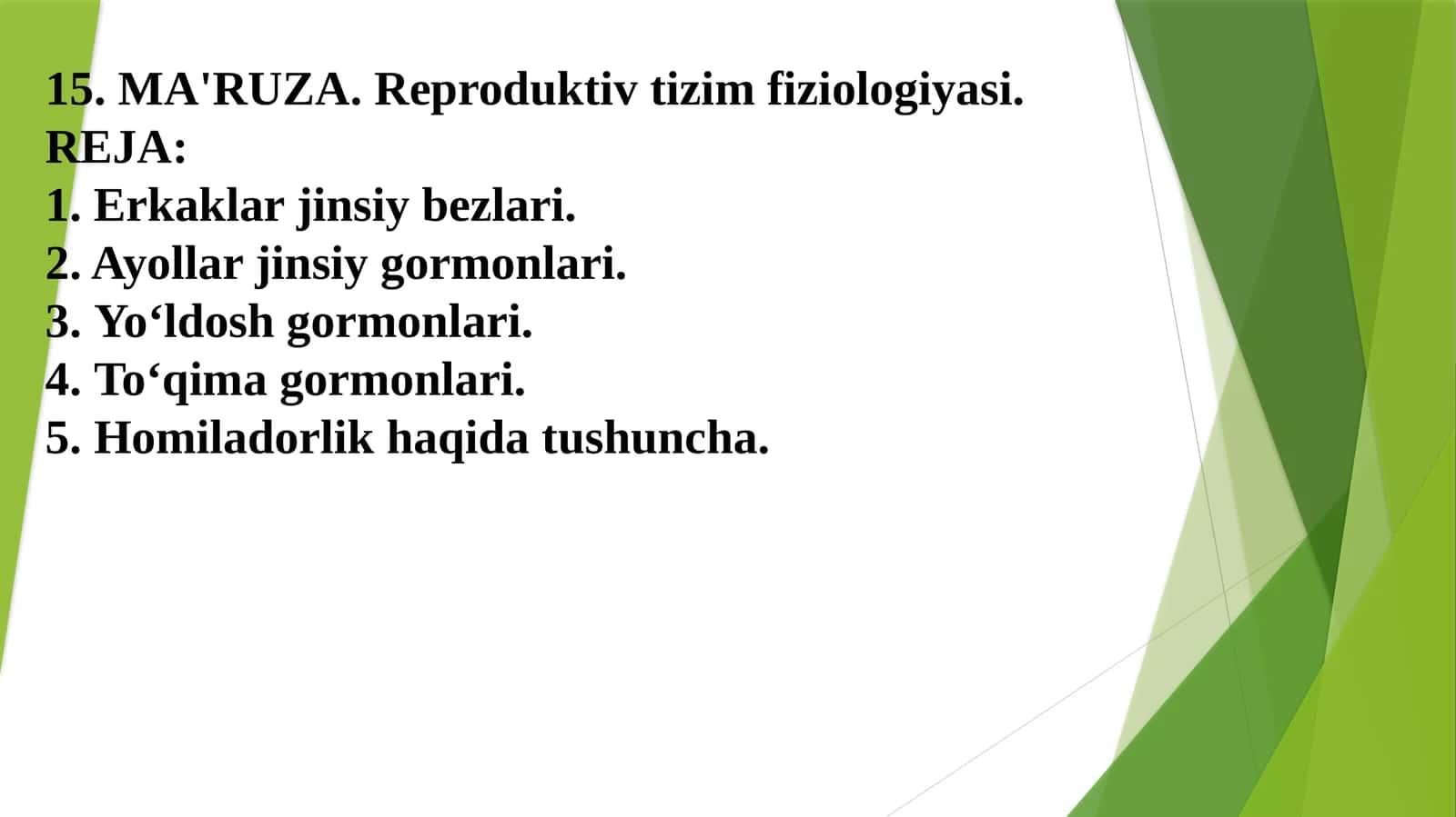 Reproduktiv tizim fiziologiyasi