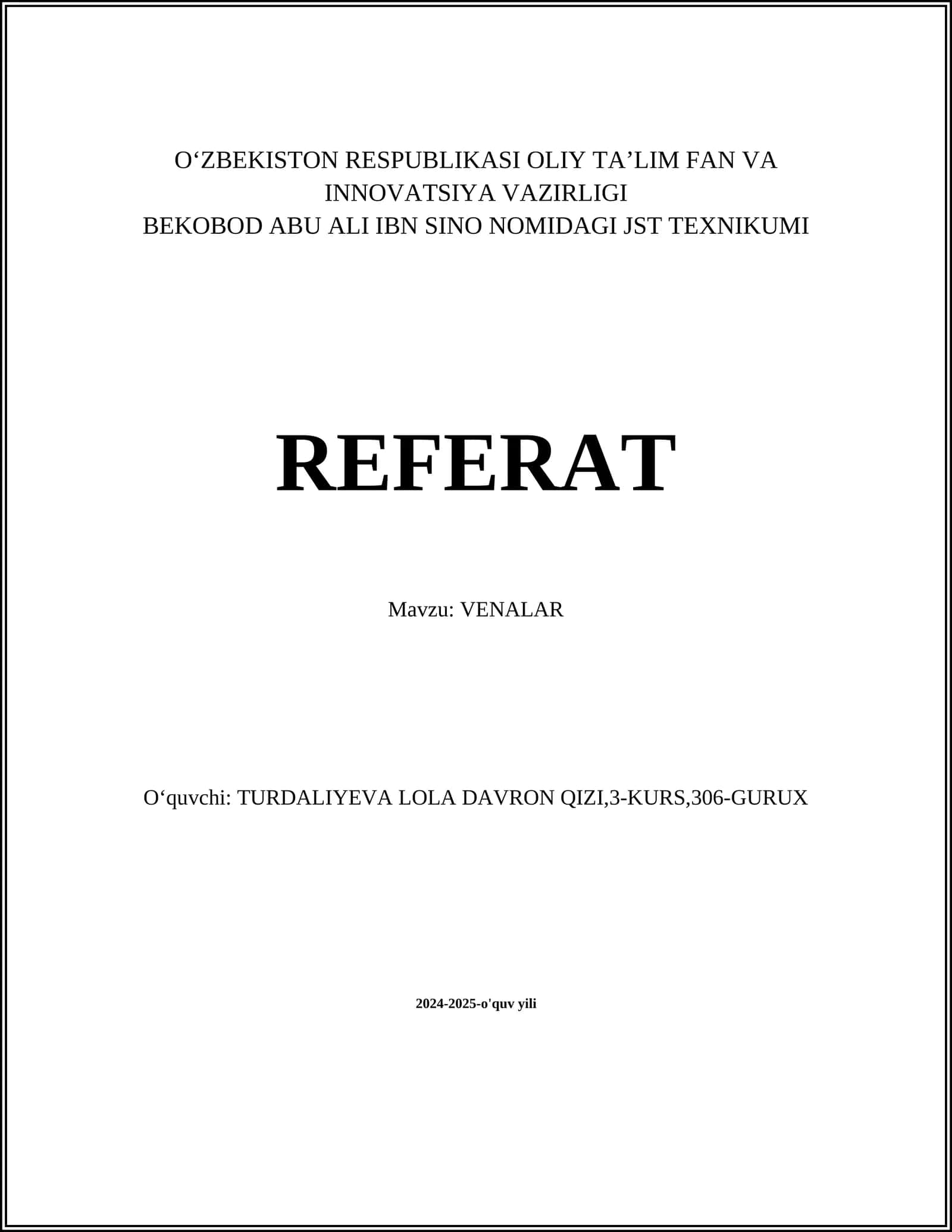 Venalar
