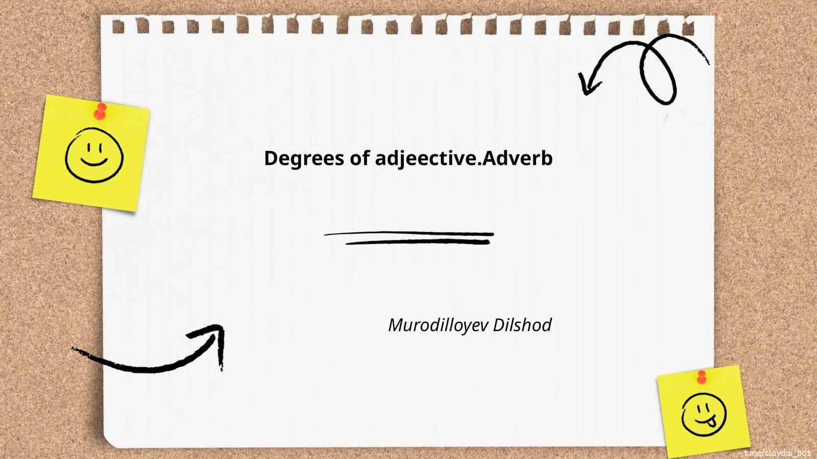 Degrees of adjeective.Adverb