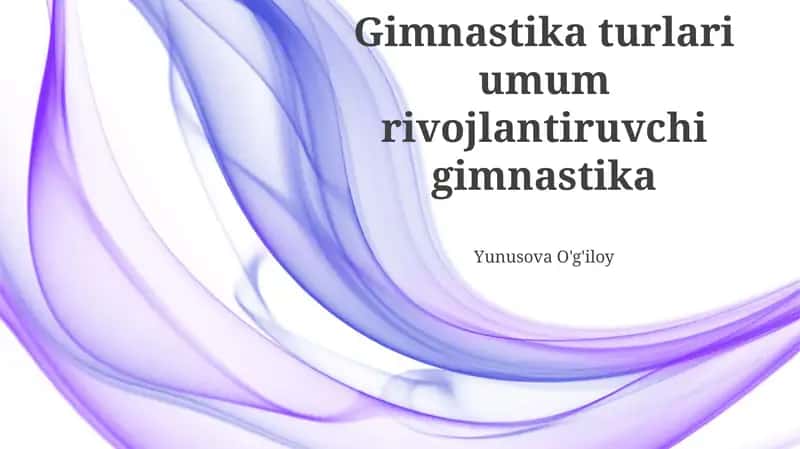 Umumiy rivojlantiruvchi gimnastika