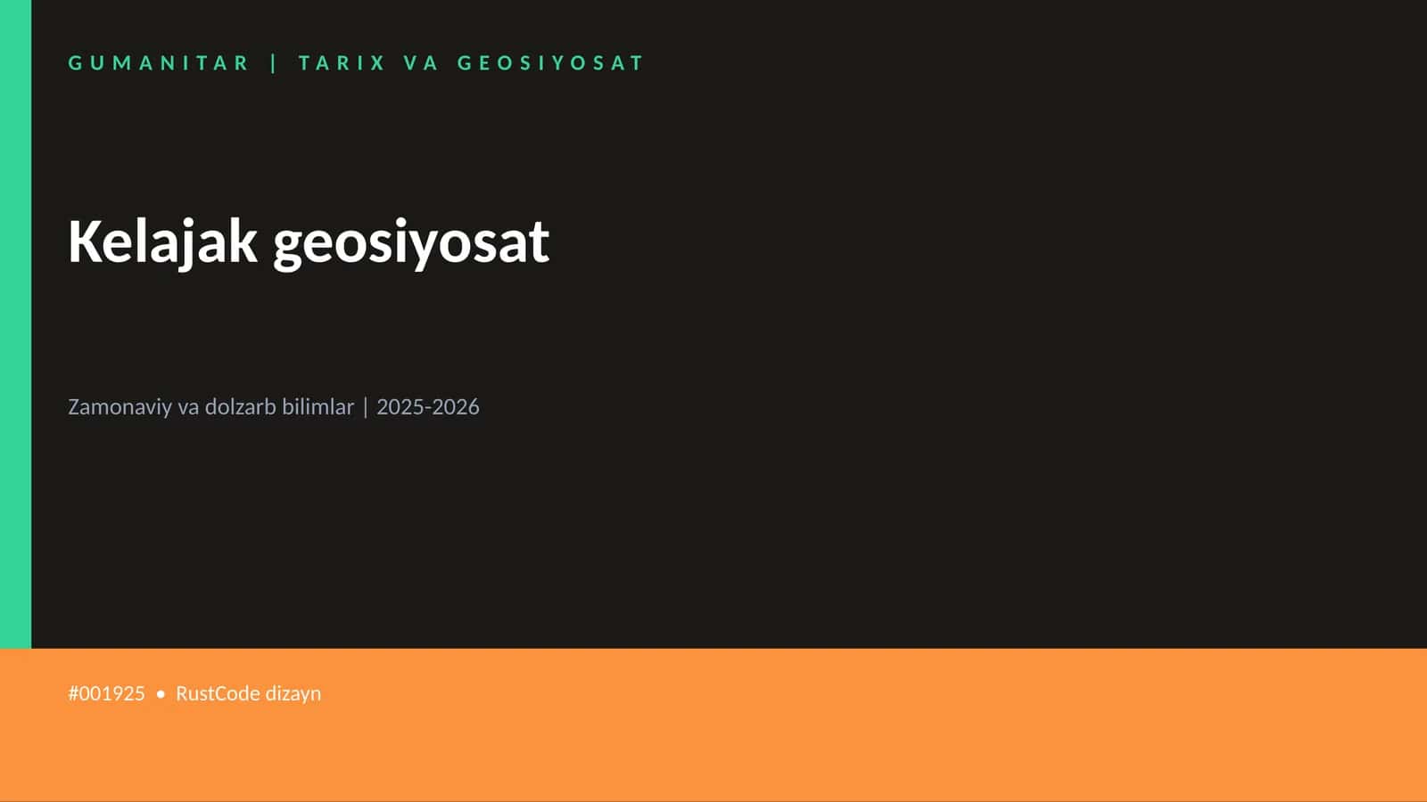 Kelajak geosiyosat