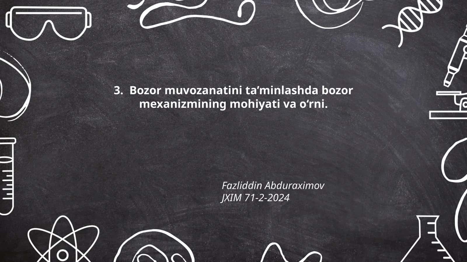 Bozor iqtisodiyoti – bu tovar va xizmatlarni erkin sotish va sotib olish prinsiplari asosida shakllangan iqtisodiy tizimdir