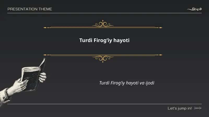 Turdi Firogʻiy hayoti