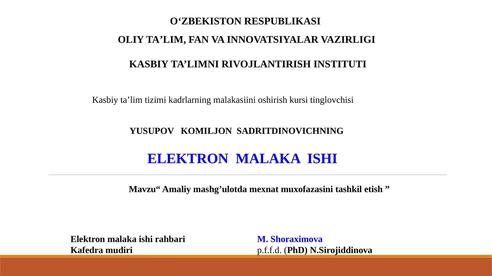 ELEKTRON MALAKA ISHI