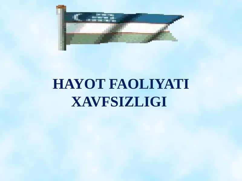 Hayot faoliyati xavfsizligi