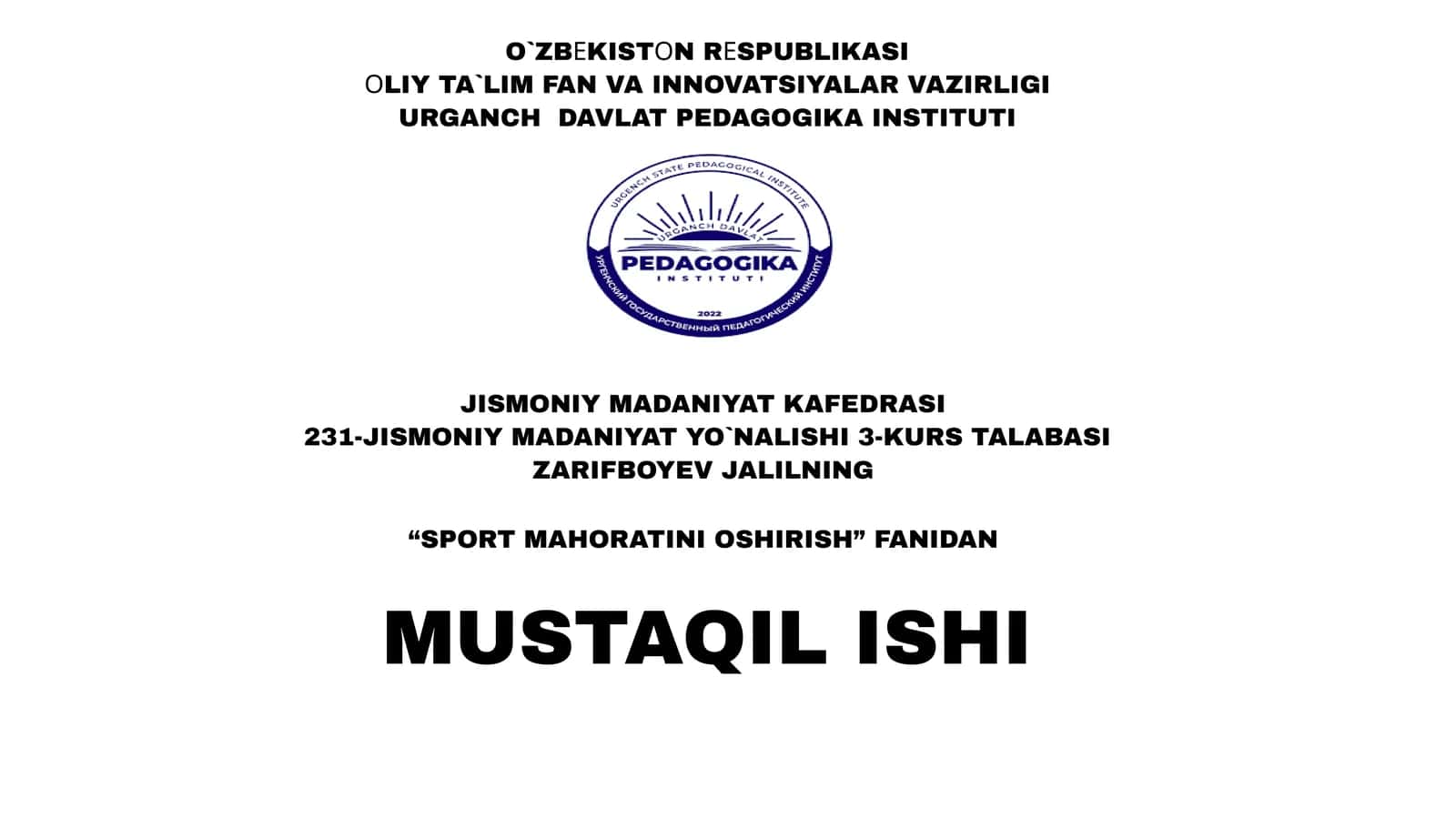 Darvozabonuchunasosiytexnikalar