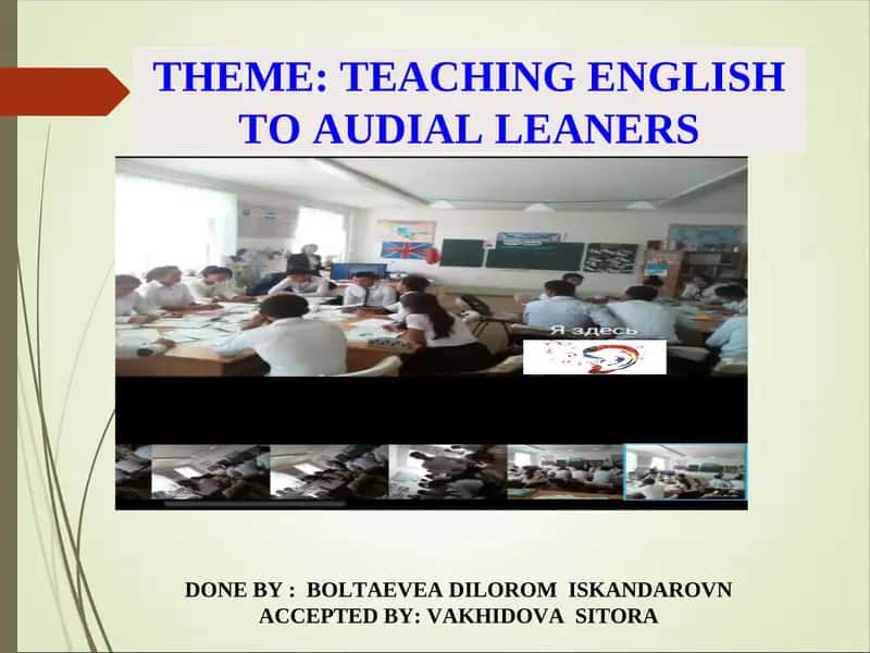 Teaching English to Audial Learners