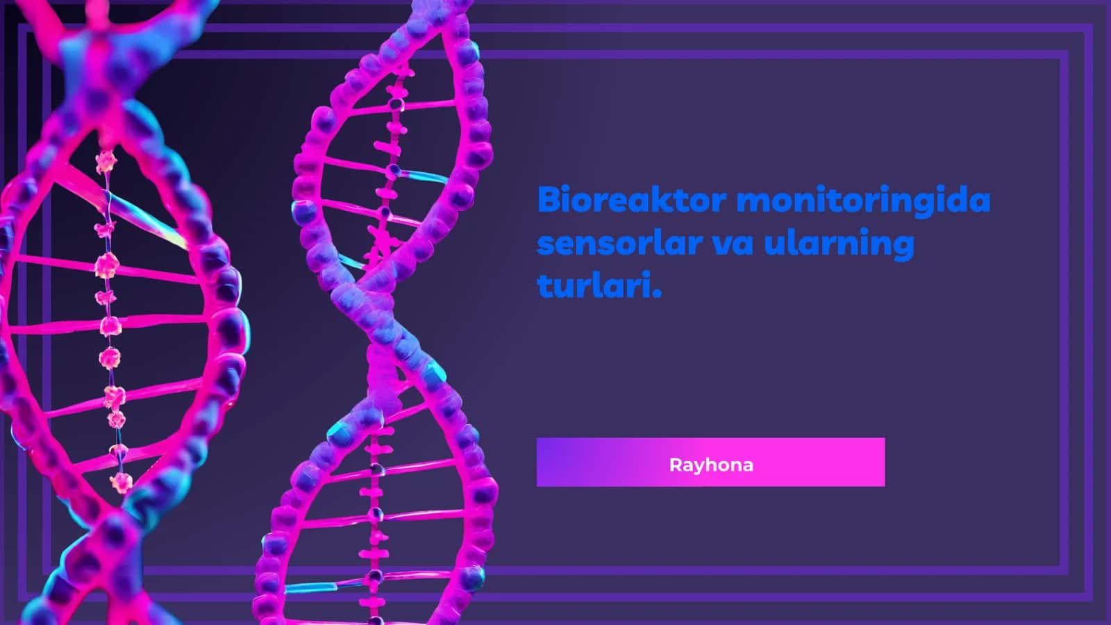 Sensorlar va ularning turlari