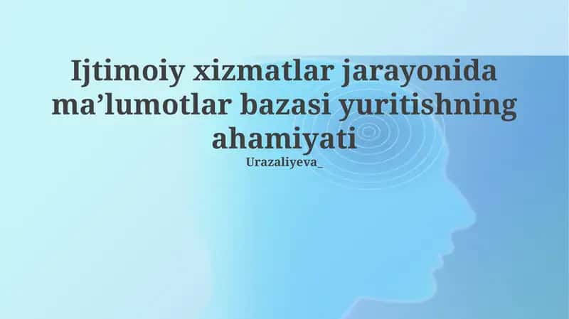 Ma'lumotlar bazasi yuritishning ahamiyati