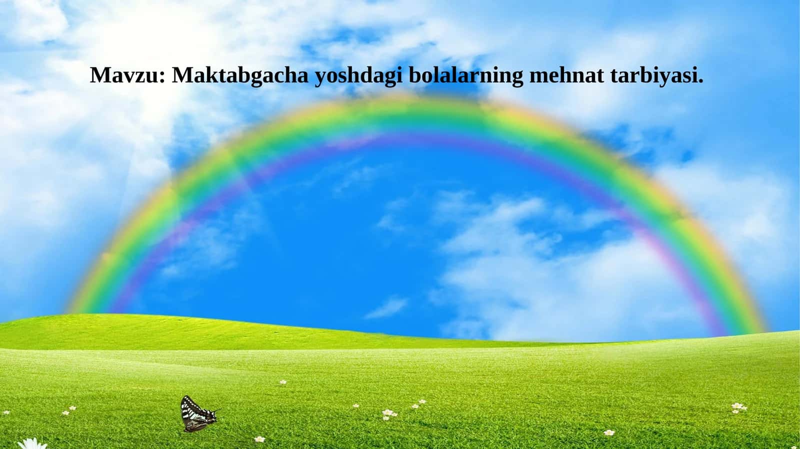 Maktabgachayoshdagi bolalarning mehnat tarbiyasi