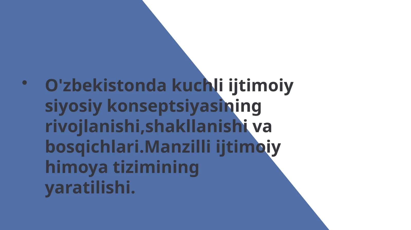 Ijtimoiy Himoya Siyosati