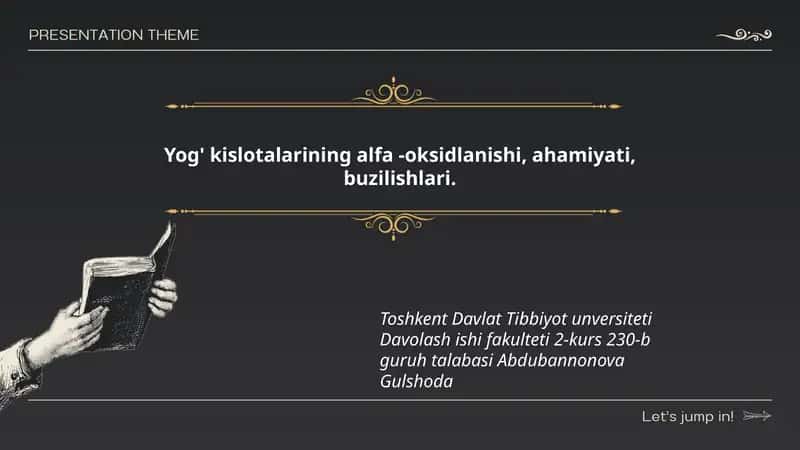 Yog' kislotalarining alfa -oksidlanishi, ahamiyati, buzilishlari