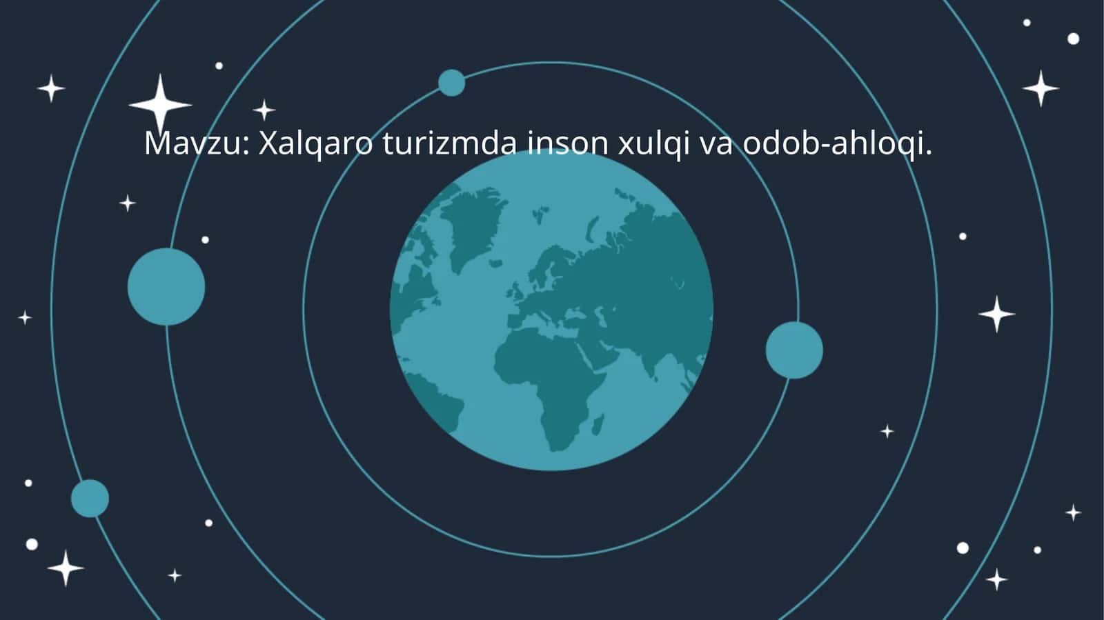Xalqaro turizmda inson xulqi va odob-ahloqi