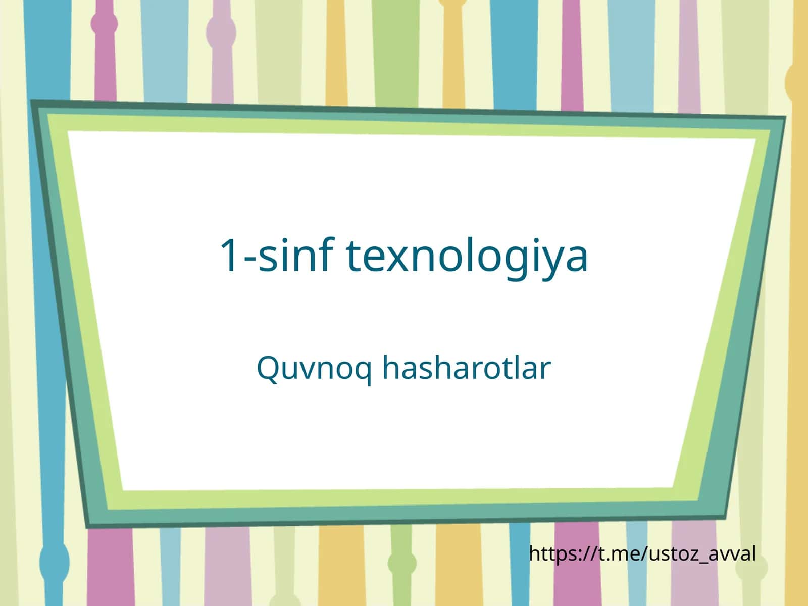1-sinf texnologiya