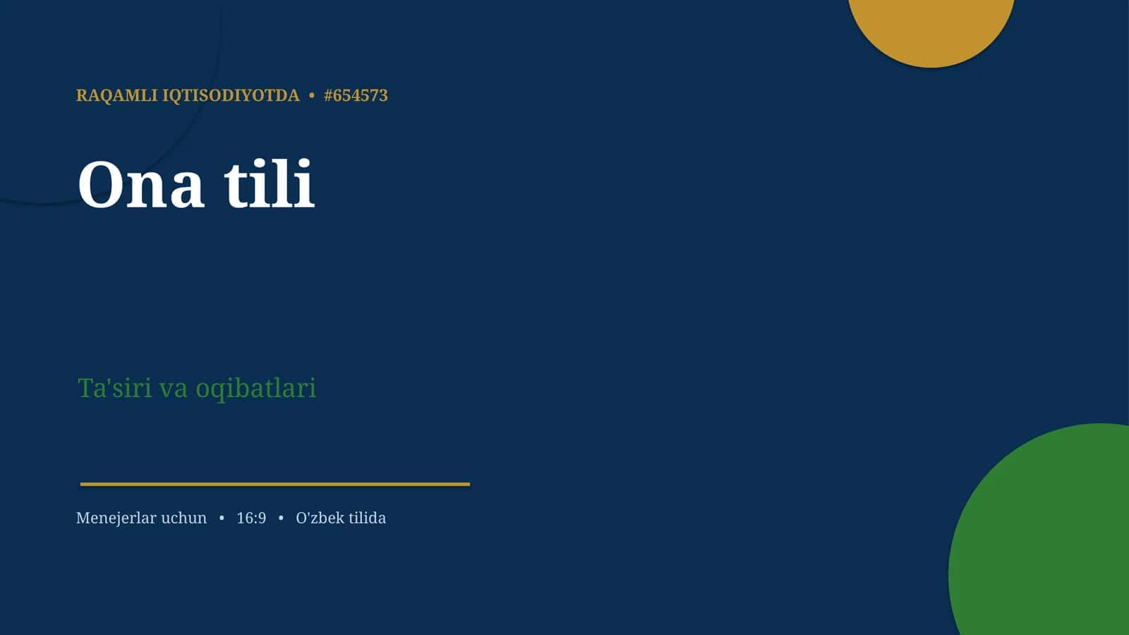 RAQAMLI IQTISODIYOTDA • #654573