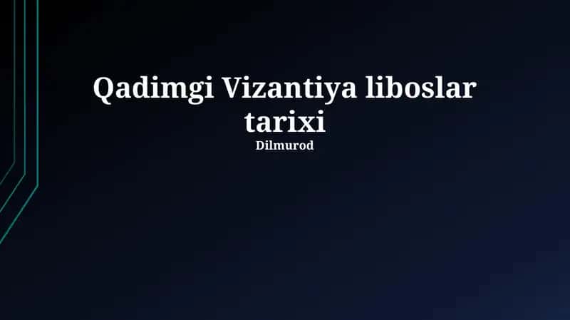 Vizantiya liboslar tarixi