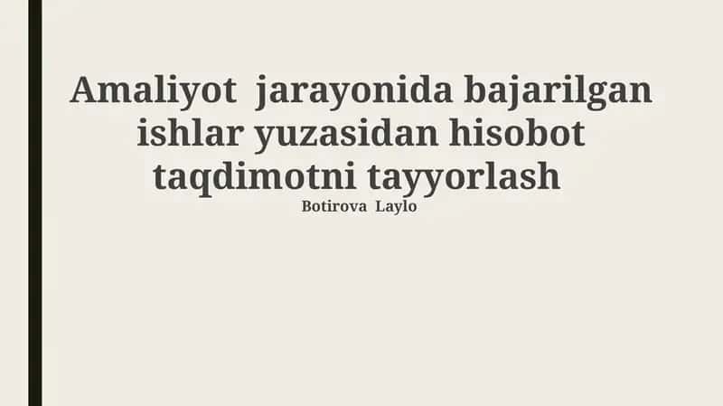 Taqdimotning samarali usullari