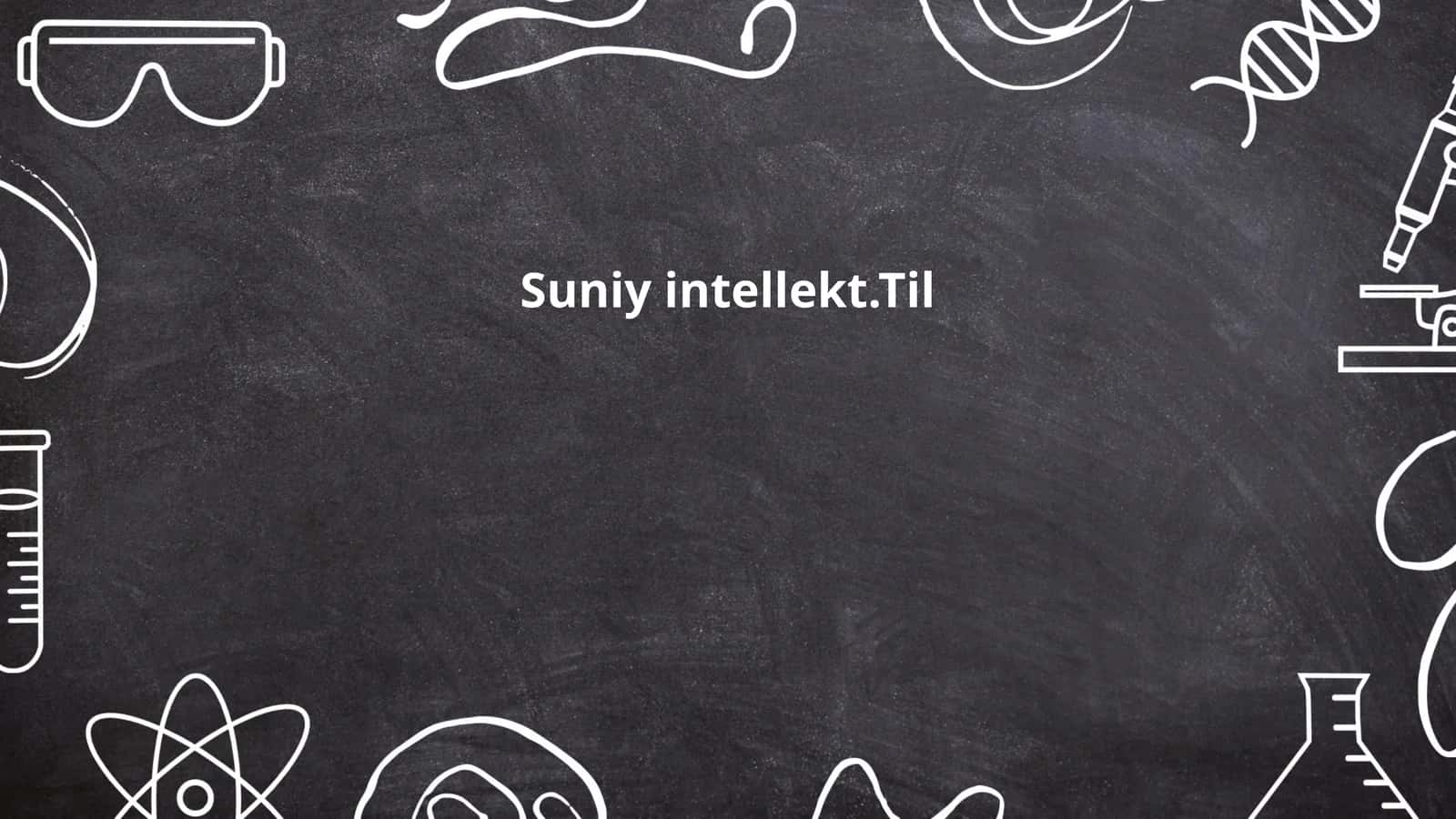 Suniy intellekt.Til