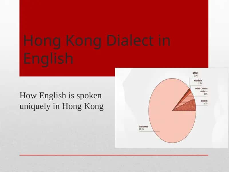 Hong Kong Dialect in English