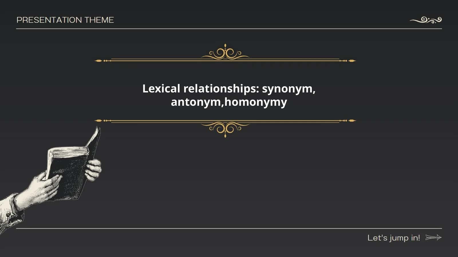 Synonymy in the English language
