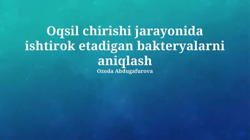 Protein parchalanishi jarayoni