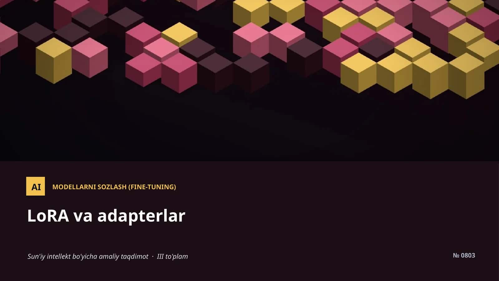 MODELLARNI SOZLASH (FINE-TUNING)