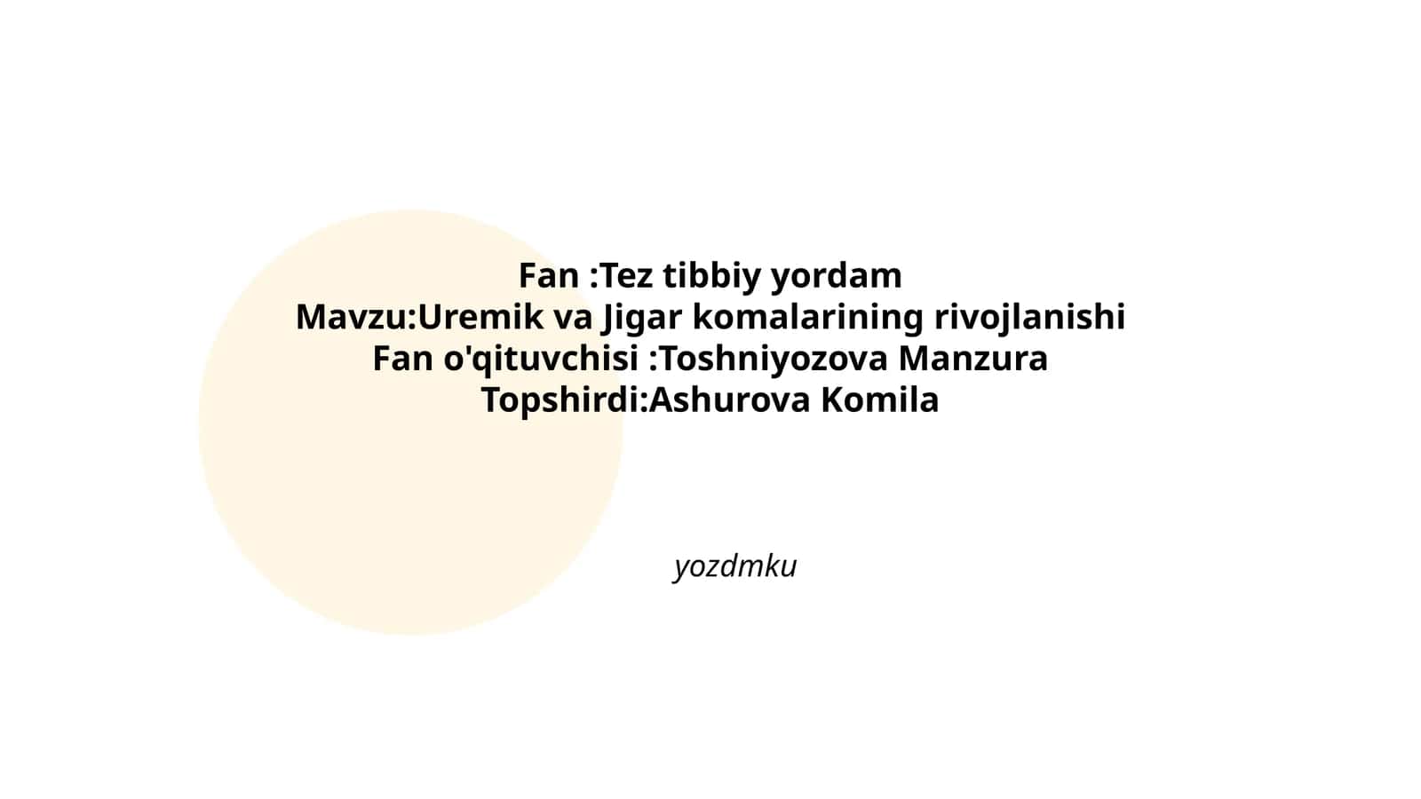 Tez tibbiy yordam