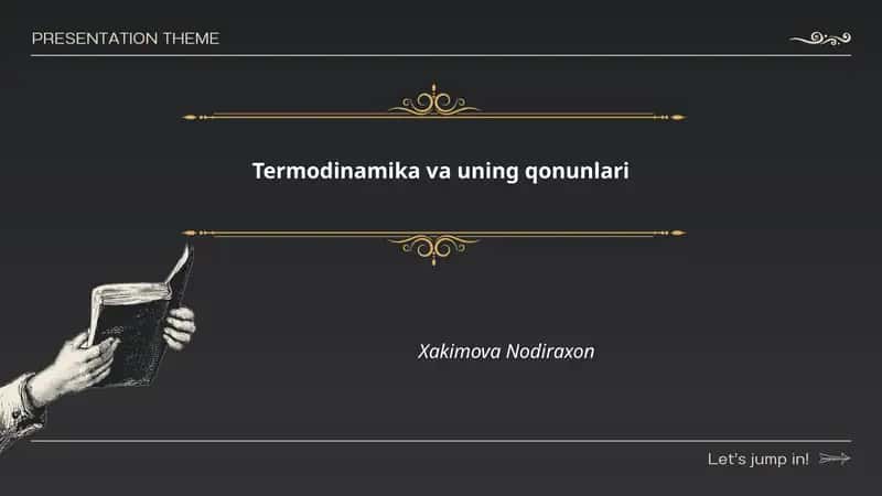 Termodinamika va uning qonunlari