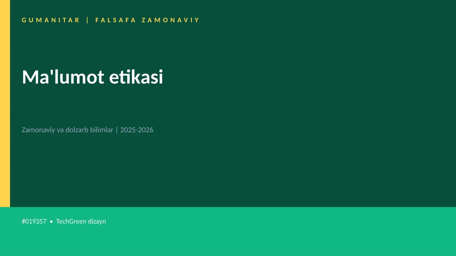 Ma'lumot etikasi