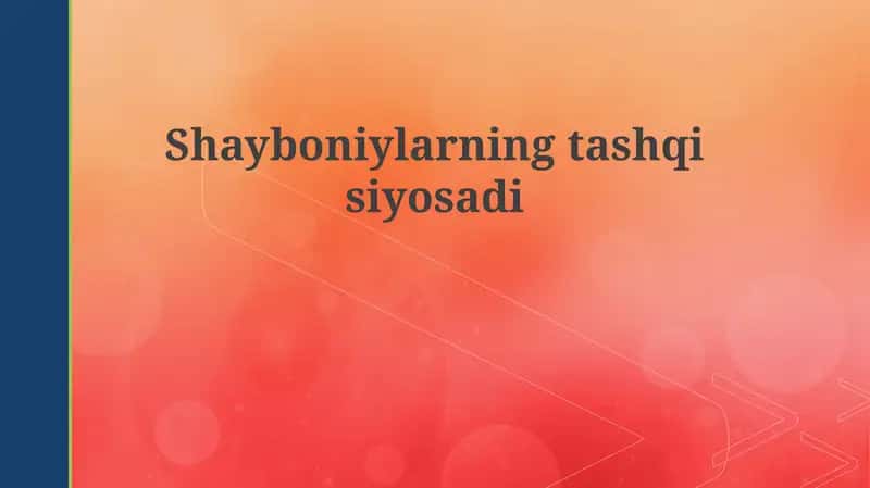 Shayboniylarningtashqisiyosadi