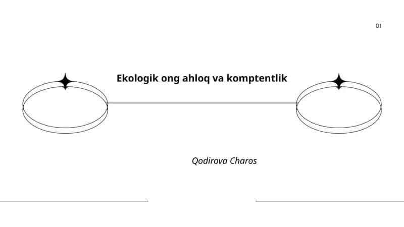 Ekologik ong ahloq va komptentlik