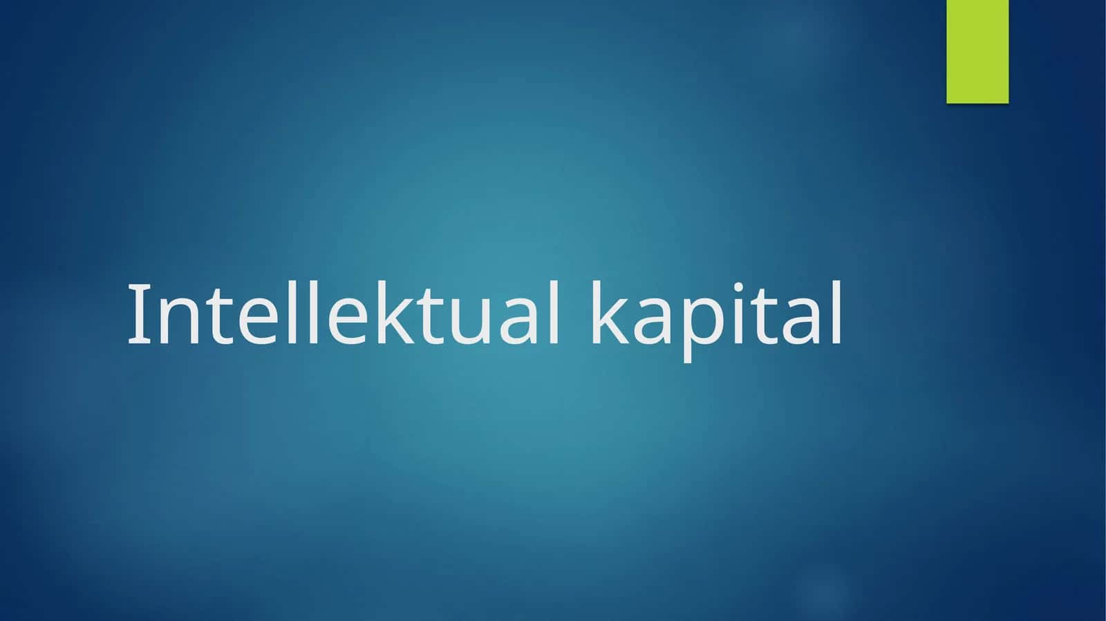Intellektual kapital