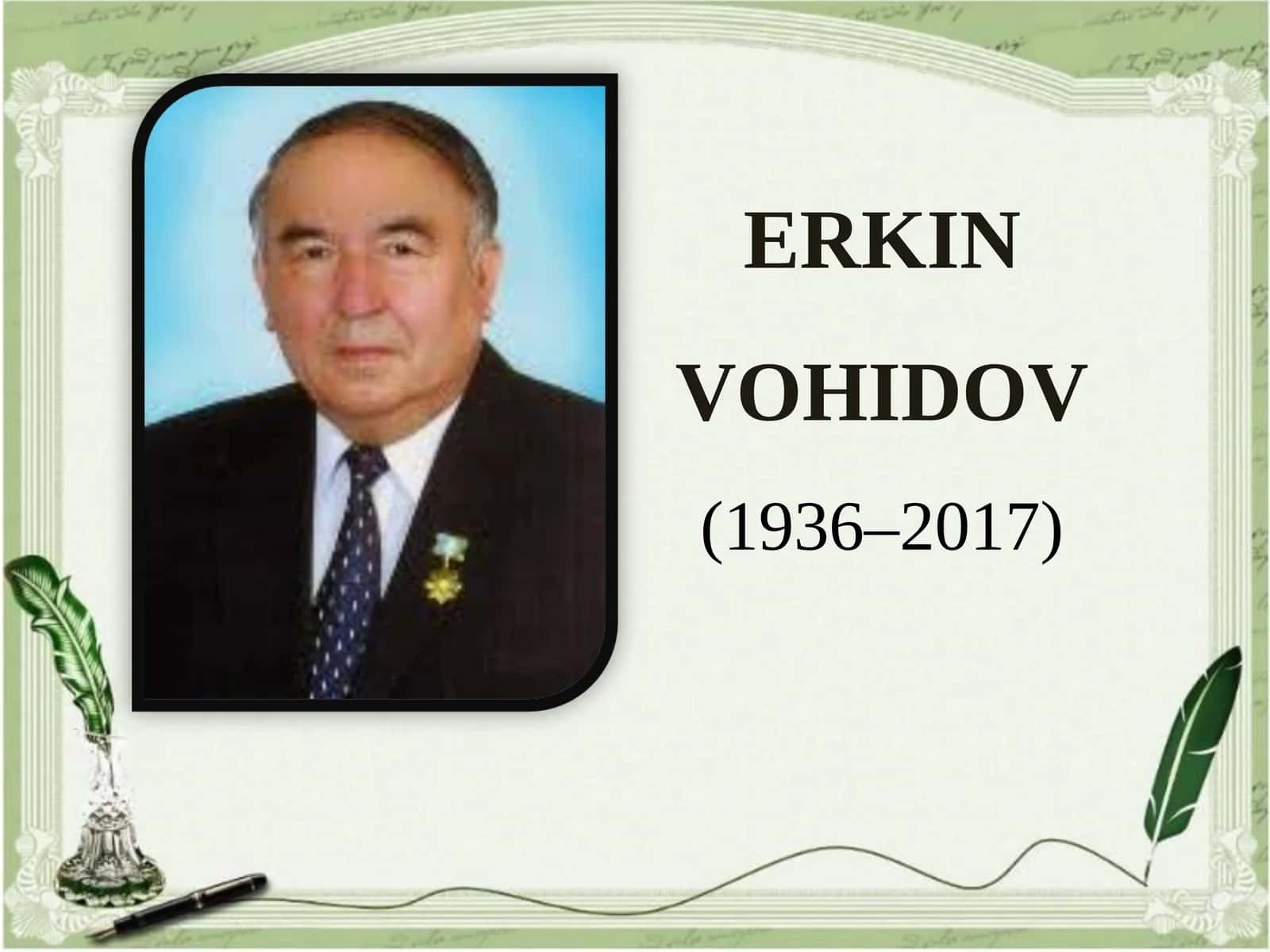 Erkin Vohidov she'riyati