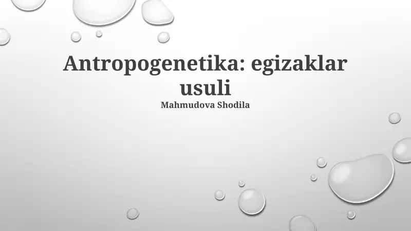 Egizaklar usuli