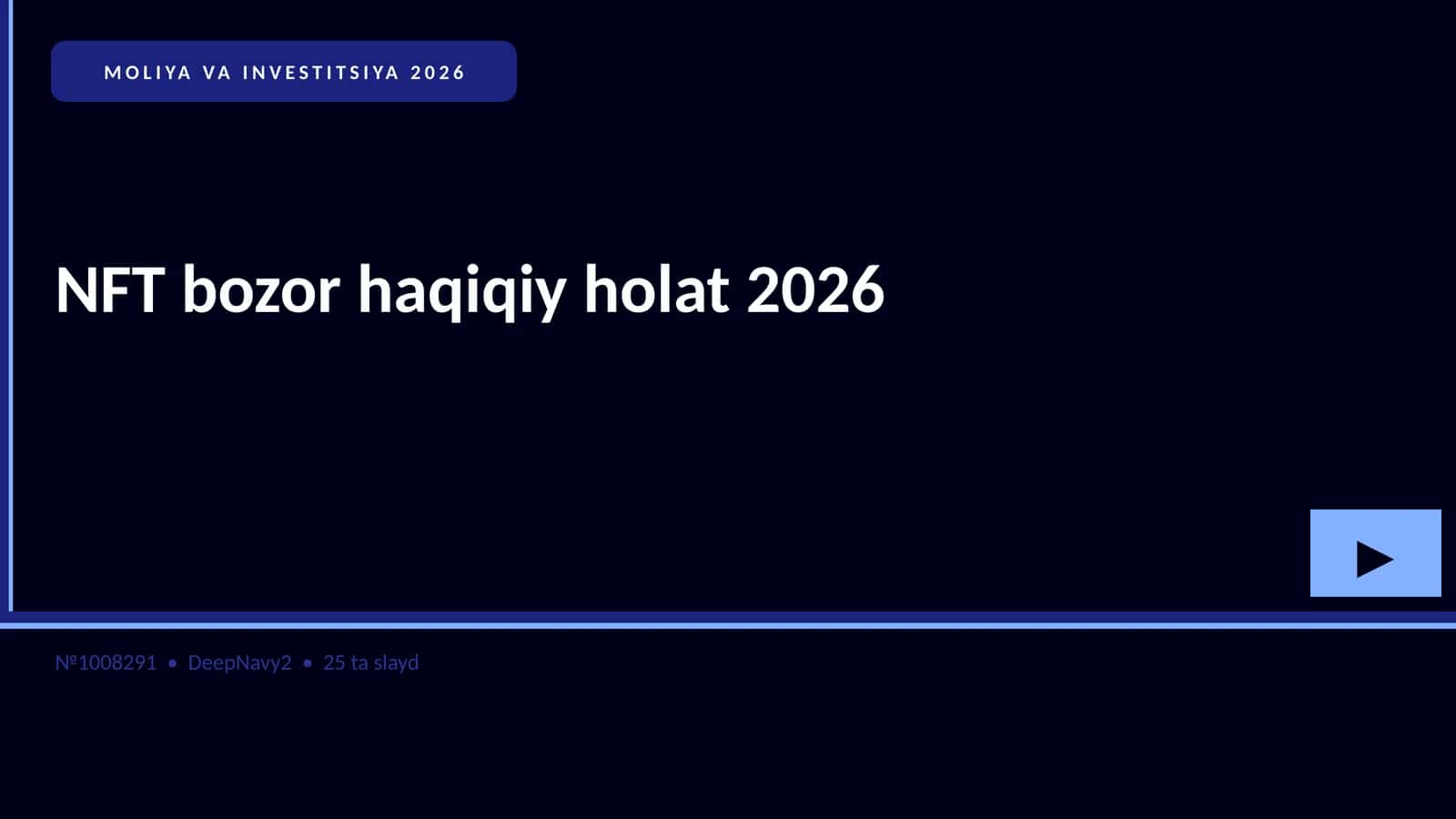 NFT bozor haqiqiy holat 2026