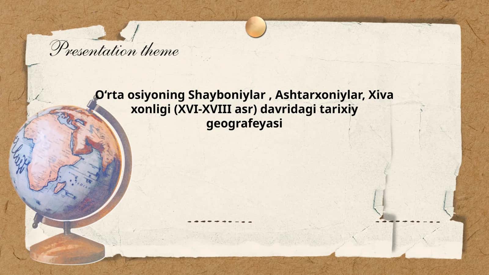 O‘rta osiyoning Shayboniylar, Ashtarxoniylar, Xiva xonligi (XVI-XVIII asr) davridagi tarixiy geografeyasi
