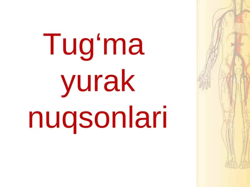 Tug'ma yurak nuqsonlari