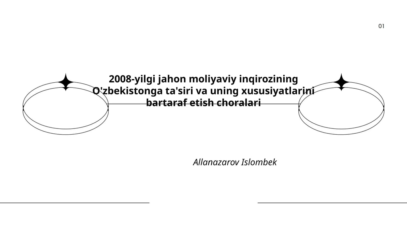 2008-yilgi jahon moliyaviy inqirozining O'zbekistonga ta'siri va uning xususiyatlarini bartaraf etish choralari