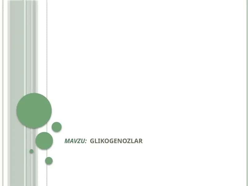 GLIKOGENOZLAR