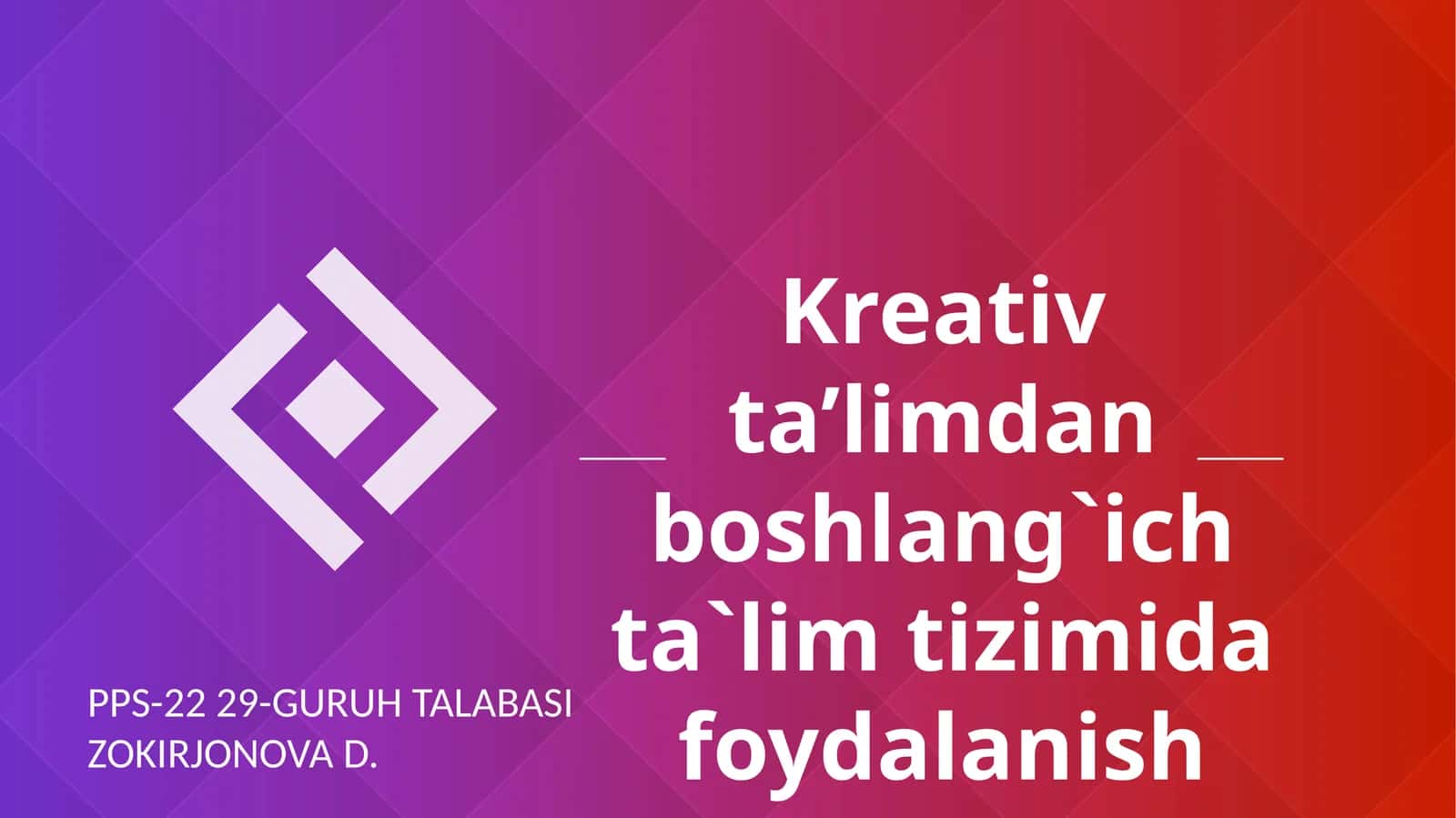 Kriatevlik darajasini aniqlash
