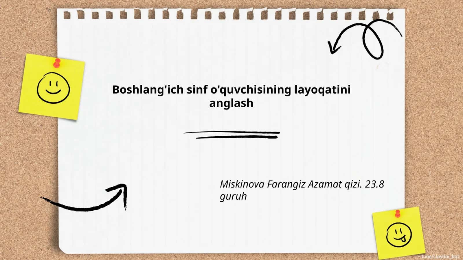 O'qish yutuqlari va ko'nikmalari