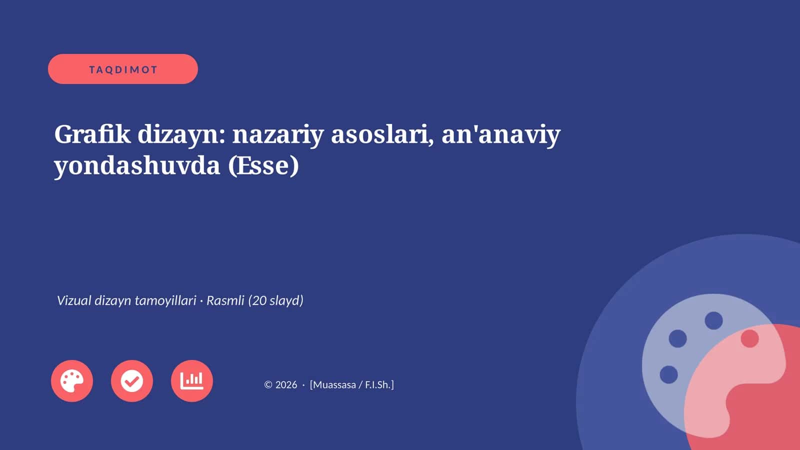 Grafik dizayn: nazariy asoslari, an'anaviy yondashuvda
