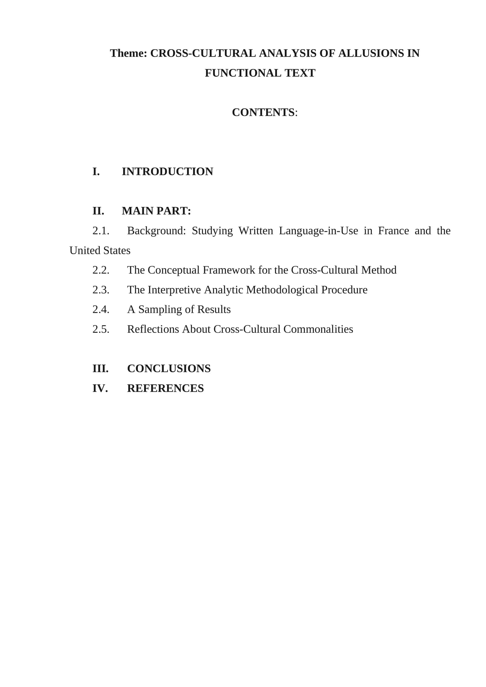 CROSS-CULTURAL ANALYSIS OF ALLUSIONS IN FUNCTIONAL TEXT