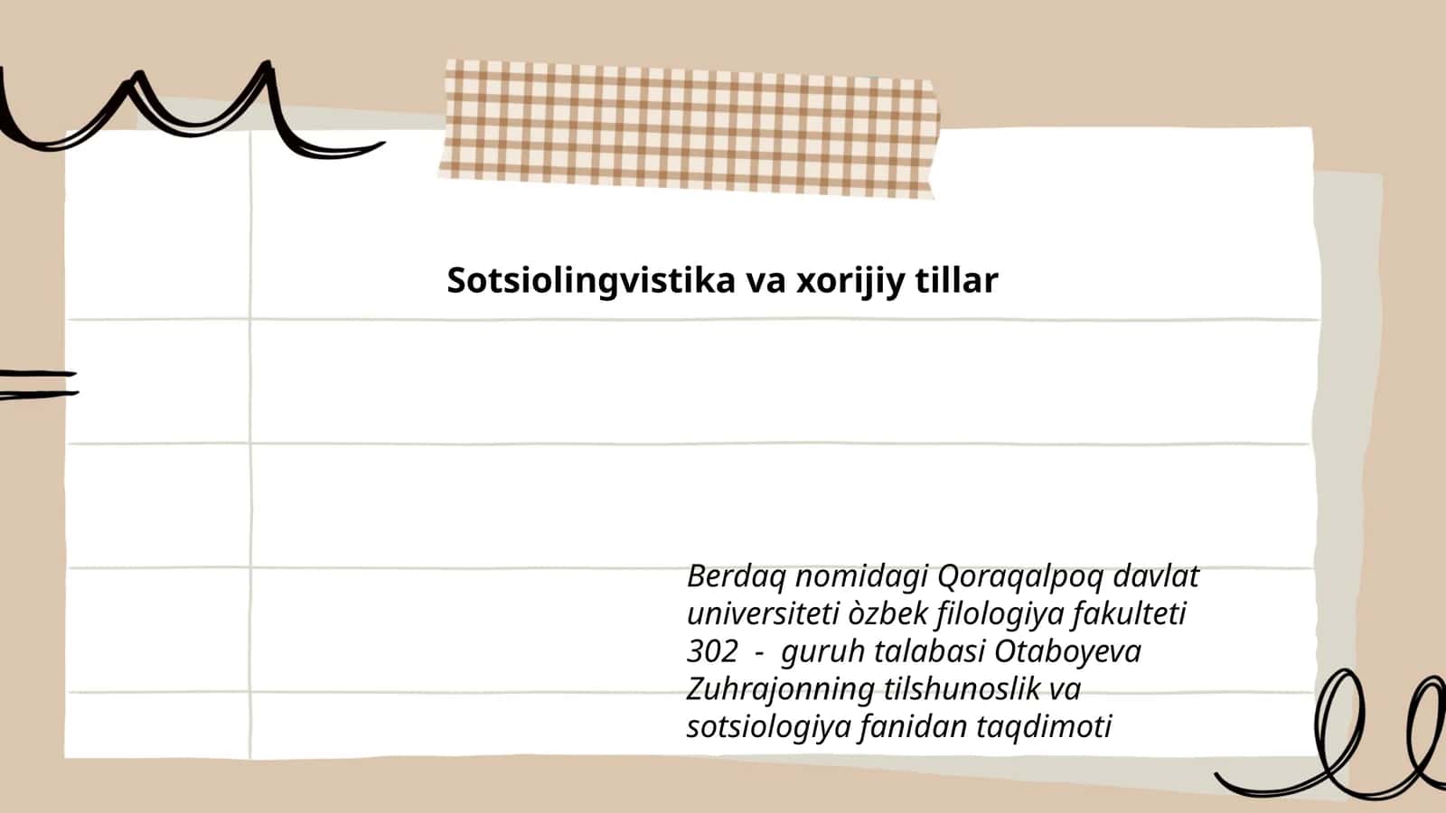 Sotsiolingvistika va xorijiy tillar