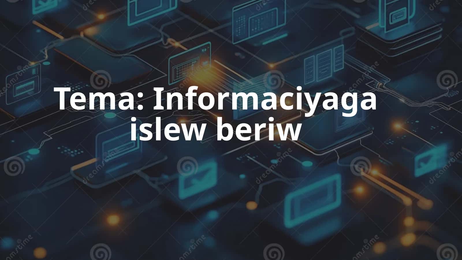 Informaciyaga islew beriw